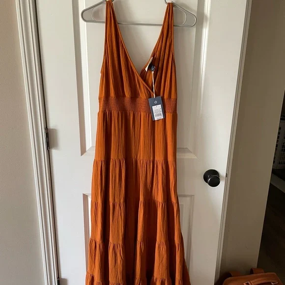 Dresses | Layered Rust Colored Dress | Poshmark